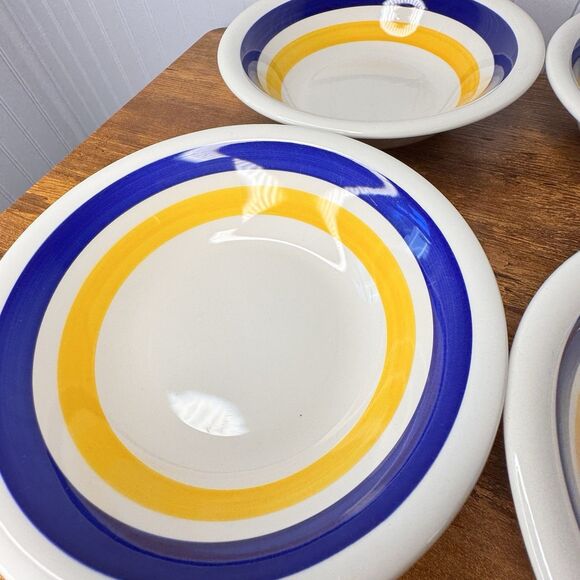 4 MAX4 by MAXAM Italy Coupe Soup Cereal Pasta Salad 8” Bowls Yellow La PRIMULA - Picture 5 of 11